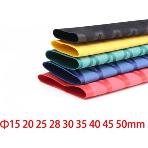 Dia 15 18 20 22 25 28 30 35 40 45 50mm Non-Slip Heat Shrink Tube Fishing Rod Wrap Handle Insulated Protect Waterproof Cover
