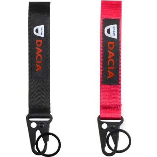 1pcs Car key decoration rope hawk buckle key ring for Dacia Duster Logan Sandero 2 Mcv Sandero car styling accessories