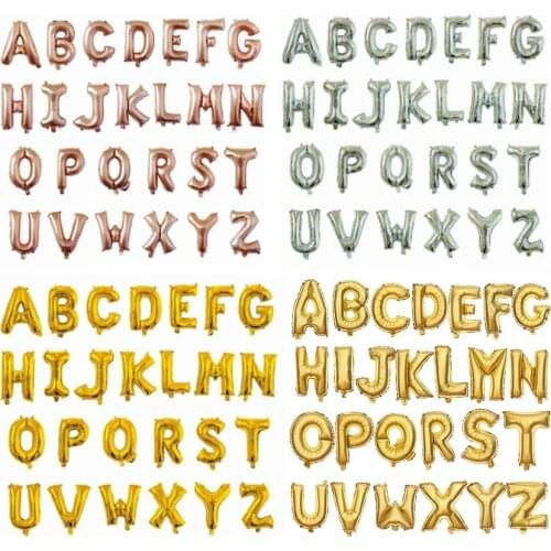 16Inch Letter Foil Balloon Birthday Party Decoration A-Z Letters Balloon Wedding Room Decoration Ballons Party Supplies