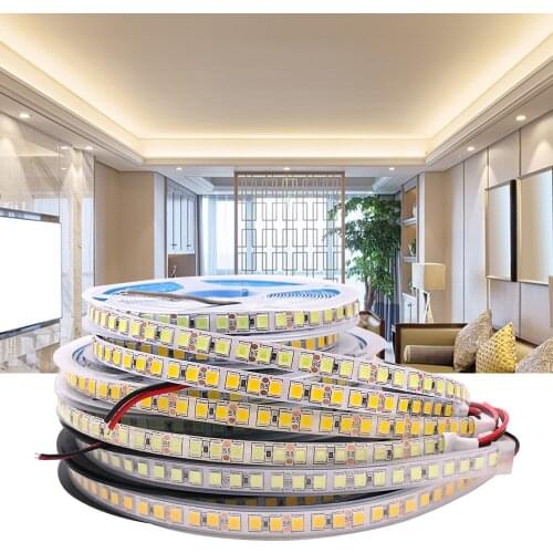 5M LED Strip Light SMD 5054 5050 Flexible LED Tape 60LED 120LED 240LED 2835 Waterproof Ribbon Fita LED Light Warm Cold White 12V