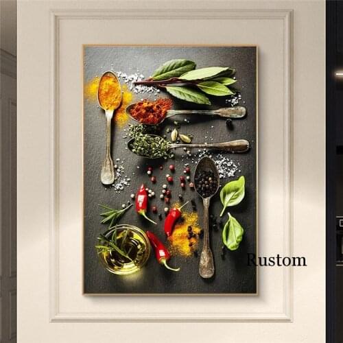 Abstract Wall Posters Modern Fashion Canvas Painting Vegetables Fruit Pictures for Home Room Design Art Quotes Frameless