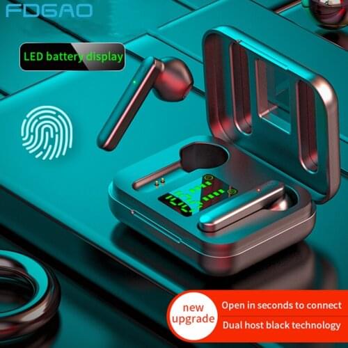 TWS Bluetooth 5.1 Wireless Headphones Touch Control LED Display Gaming Headset Stereo HiFi Sports Waterproof Earphones Earbuds