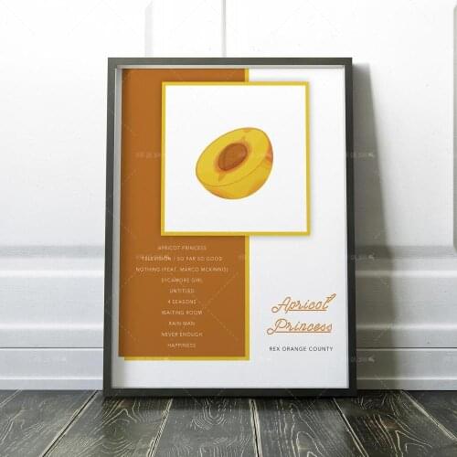 Home Decoration Modern Rex Orange County Apricot Princes Posters Wall Art Canvas Painting Pictures Living Room Decoration Frame