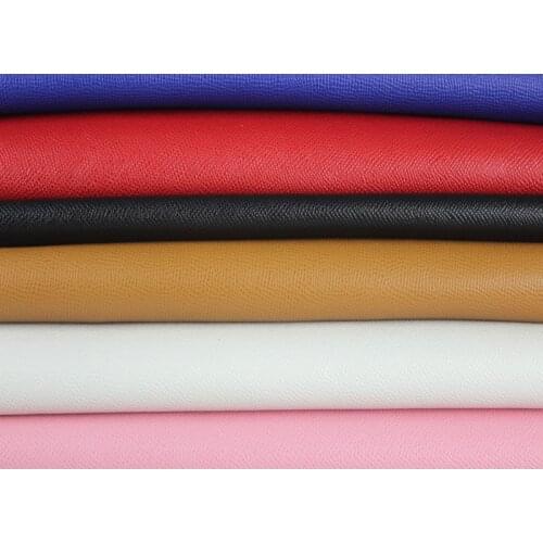 Quality real embossed yellow leather / palm grain genuine split cow leather / coated cow split leather fabric/ 1.5mm thick