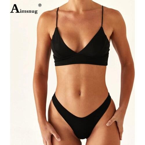Bikini Set Women Patchwork Two Pieces Swimwear Brazillian Thong Swimsuits Push Up 2PCS Swim Outfits Sexy Femme Clothing 2021