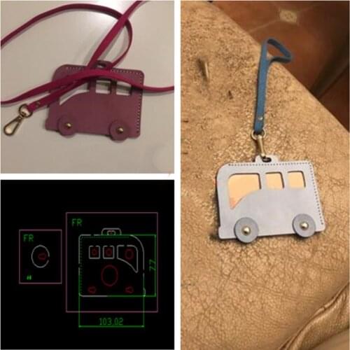 Leather craft template cutter bus card holder modeling die cutting knife mould leather punches tool set deri el aletleri