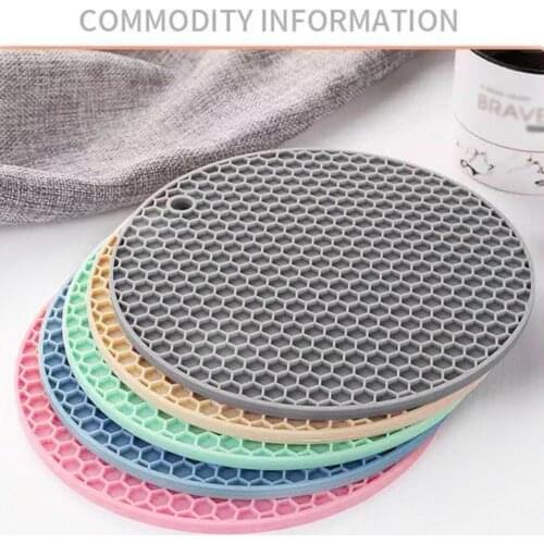 Round Insulation Pad Heat Resistant Anti-Scalding Drink Cup Coasters Non-Slip Bowl Mat Pot Holder Table Placemat Kitchen Tools