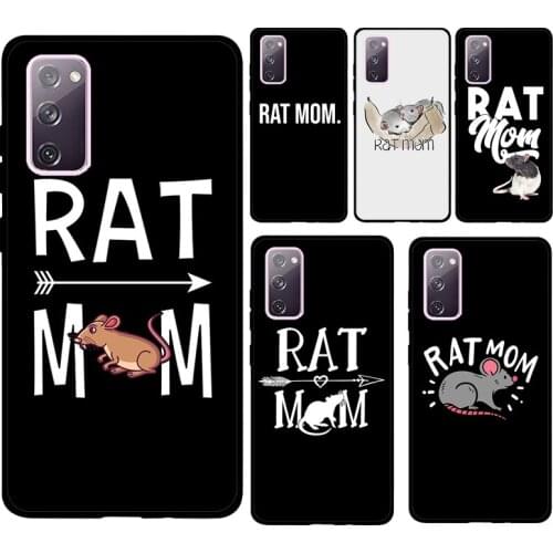 Rat Mom Soft Case For Samsung Galaxy S21 Ultra S20 FE Note 20 Note 10 Plus S8 S9 S10 Phone Cover