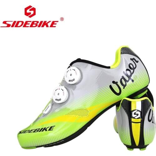New Mens Carbon fiber material Road Bike Lock Shoes Ultralight Breathable high quality Cycling shoes zapatillas ciclismo ruta