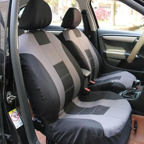 Car Seat Covers Set Universal Fit Most Cars Covers with Tire Track Detail Styling Car Seat Protector