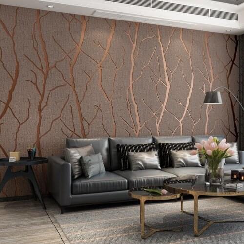 Wallpapers for Living Room Bedroom Decorative Sticker Modern 3D Wall Cloth Home Decor Non-woven Luxury Wallcovering In Rolls