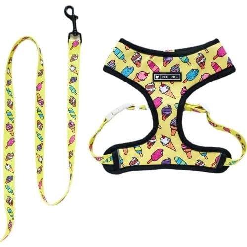 Pet Leash Traction Rope, Small Medium French Bulldog Leash Harness Vest Dog Lead Leash Pet Products Dog Harness and Leash Set