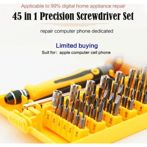 Precision 45 In 1 Magnetic Screwdriver Electron Torx Mini Laptop Phone Screw Driver Tool Set Hand Tools Kit Opening Repair Tools