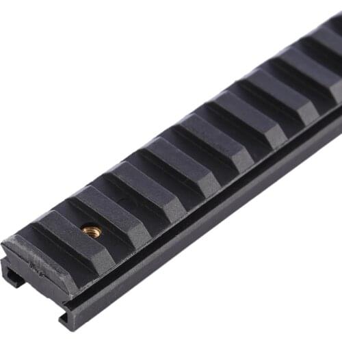 WORKER 22cm Converted Nylon Grooved Back Rail Mount Kit for Nerf Retaliator Track - Black