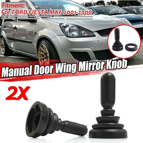 1Pair Manual Door Wing Mirror Adjuster Knob For Ford Fiesta MK6 2001-06 1507431 Manual Door Wing Mirror Knobs