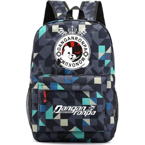 Dangan Ronpa Danganronpa Backpack Girls for Boys Students Cool Kids School Bag Bagpack Children Bookbag Travel Rucksack