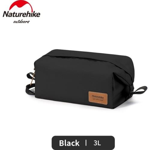 Naturehike Ultralight Fashion Woman Cosmetic Bag 3L Big Capacity Outdoor Travel Square Storage Bag Fitness Swimming Wash Bag