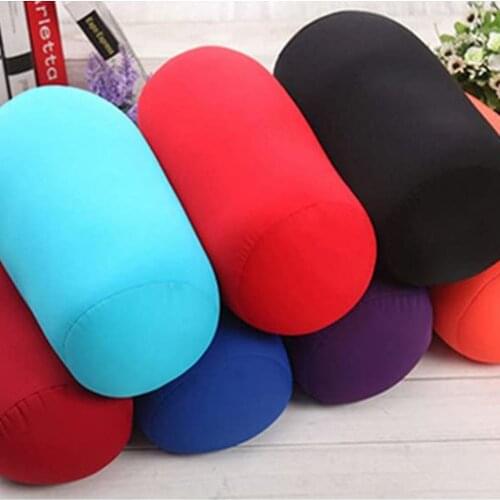 Super soft Head PillowCase cro ni crobead Back Cushion Pillow Roll Pillow Head Convenient Travel Pillow Fitness Pillow