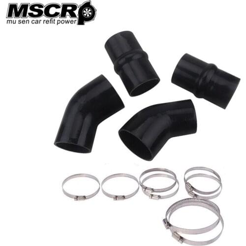 Heavy Duty Upgraded Silicone Intercooler Boot Kit for Dodge Cummins 5.9L Diesel 1994 - 2002 Cooling System Hose with Clamps-1888