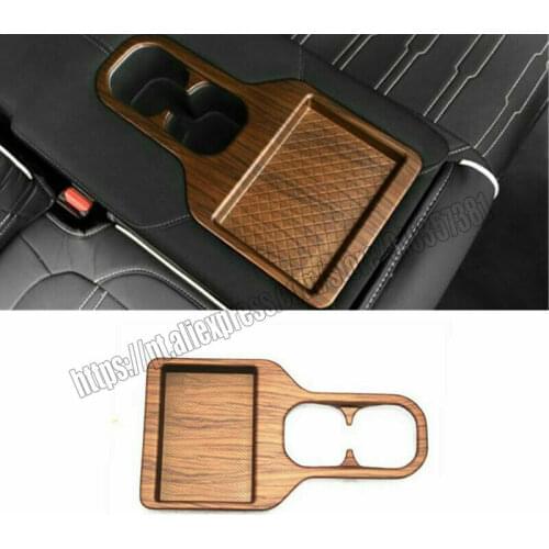 Peach Wood Grain Rear Water Cup Holder Cover Trim For Honda CR-V CRV 2017 2018 2019 2020 2021