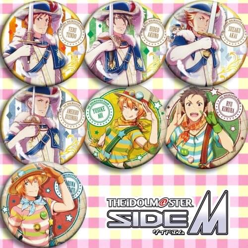 1pcs 58mm Idol master SHINY COLORS SIDEM WORLD TRE SURE cartoon badge Brooch