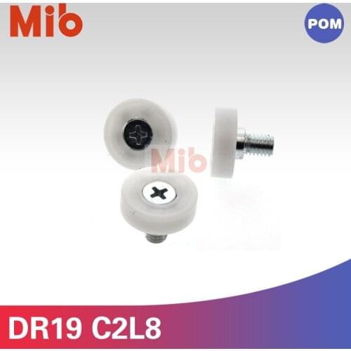 1PCS HOT sale low noise display rack sliding DIY bearing roller with M6 screw shaft wheel hardware fittings DR-19-B2