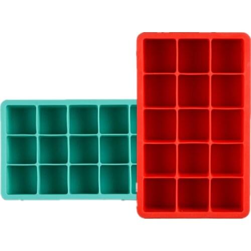 15 Cups Square Silicone Chocolate Molds Jelly Ice Cube Mould Cake Mod Baking Tool