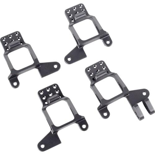 4PCS Silver Metal Front Rear Shock Towers Mount for 1:10 RC Rock Crawler TRAXXAS TRX4 8216 RC Parts