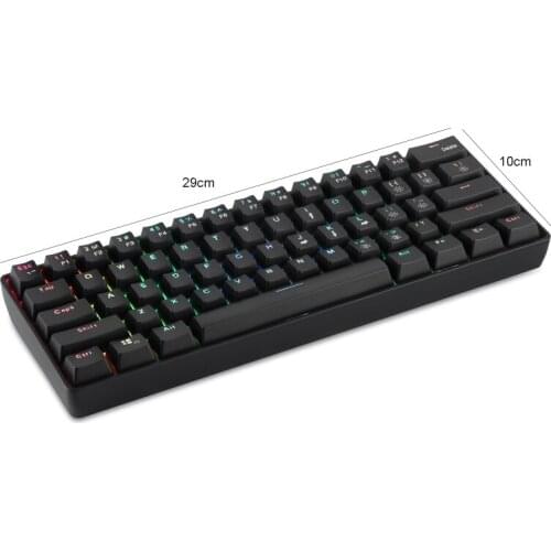 61Keys USB 2.4G Wireless Dual Mode Mechanical Keyboard Backlit Gaming Keyboard