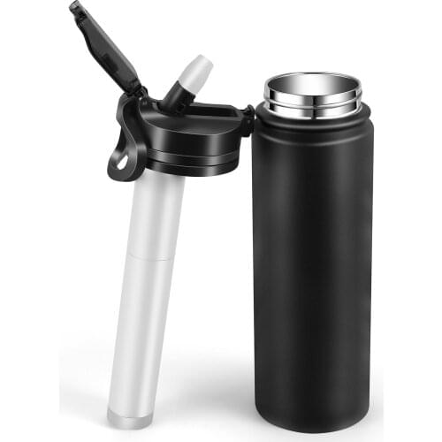 650ml / 1000ml Vacuum Water Filter Bottle Filtration Purifier Water Kettle Jug with Filter for Outdoor Sports Camping Hiking NEW