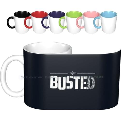 Busted Netflix Ceramic Mugs Coffee Cups Milk Tea Mug Busted Netflix Variety Varietyshow Variety Show Yoo Jae Suk Lee Kwang Soo