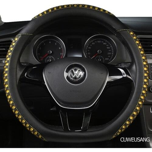 CUWEUSANG Carbon Fiber Leather Car Steering Wheel Cover For Luxgen U7 U5 U6 M7 V7 S5 S6