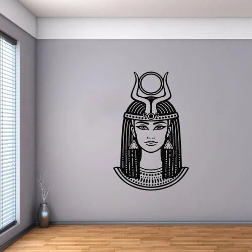 Egypt Beautiful Woman Egyptian Queen Empress Nefertiti Cleopatra Wall DecalAncient World Stickers Mural Vinyl Wall Sticker ph623