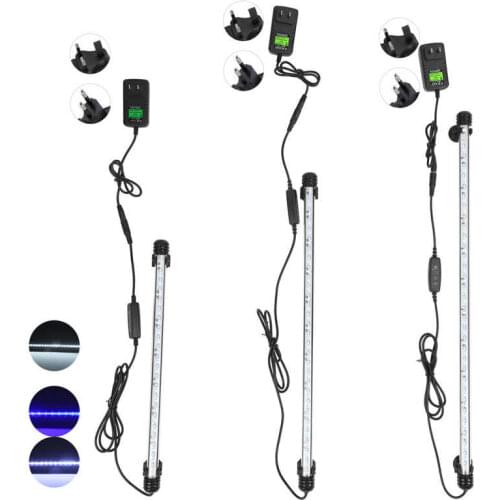 House Cleaning Tools Car Cleaning Aquarium Waterproof Dimmable LED Light Fish Tank 3 Light Modes Submersible Light 100‑240V