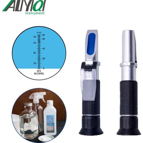 JH-302 Auminum Hand Held RefractometerAlcohol Alcoholometer 0~25%VOL Precision 0.2%VOL ATC