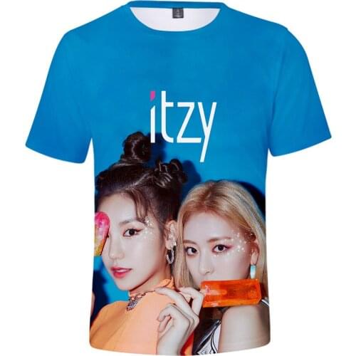 K-POP KPOP ITZY 3D T Shirt Women Men YUNA RYUJIN CHAERYEONG LIA YEJI K POP Short Sleeve T-Shirt Women Tshirt Tee Shirt Femme