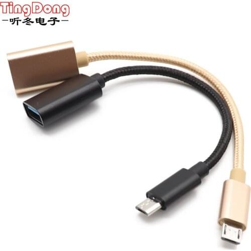 TingDong Micro USB OTG Cable Data Transfer Micro USB Male to Female Adapter for Samsung for HTC Android