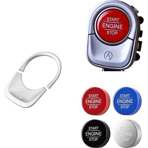 Car Interior Start Stop Engine Switch Buttons Cover Stickers Trim For Mercedes Benz A B CLA GLA GLB Class W177 W247 C118 X247