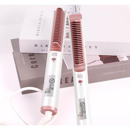 Multifunctional Hair Straightening Heated Brushes Ceramic Curler Electric Straightener Hot Comb Hair Care Straightener