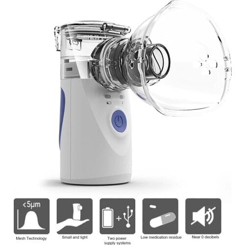 Mini Handheld Mesh Nebulizer Asthma Inhaler Atomizer Child Adults Portable Silent Nebulizador USB Health Care Humidifier