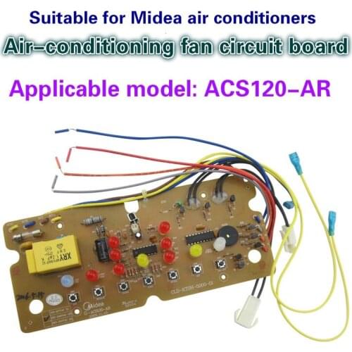 Suitable for Midea air conditioning fan accessories ACS120-AR display board key board control board circuit board light board