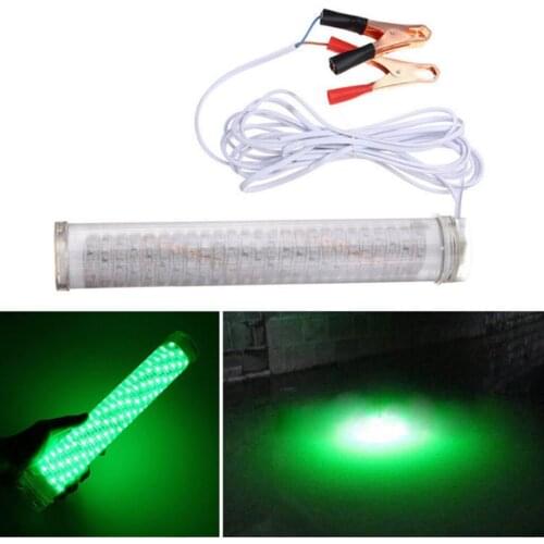 30W LED Green Underwater Submersible Fishing Light 2400LM Boat Fish Lamp