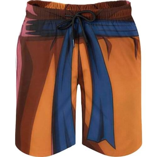 Summer Men Beach Shorts Breathable Quick Dry Novelty Anime Aesthetics Sports Harujuku Cosplay Otakus R370 Male Shorts