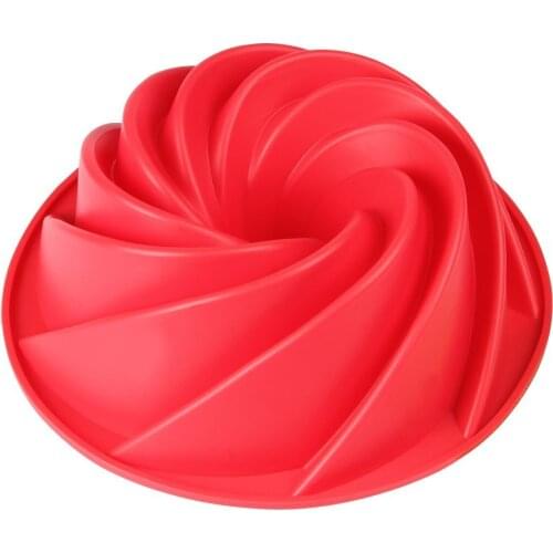 Silicone Cake Molds Grade Fluted Round Cake Pan Non-Stick BakingCake Pan for Bread,Gelatin Jello,Buntcake,Tube Bakeware for Oven