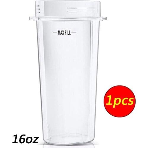 1PCS Portable 16 oz Ounce Cup Spare Replacement Parts Accessories for Nutri Ninja Auto-iQ 900W 1000W and Duo Blenders Juicer