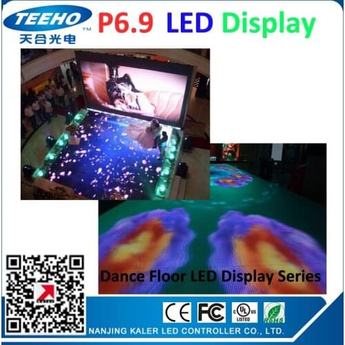 P6.9 led dancing floor LED display screen led video wall large playing video screens led advertising boards stage concertS etc
