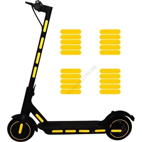 Scooter Body Wheel Hub Reflective Stickers for XIAOMI MIJIA M365/Pro Scooter Night Safety Reflex Stickers Parts M365 Accessories