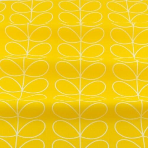 Teramila Fabrics Tecido Patchwork Quilting Decoration Tissue Yellow Flower Cotton Craft Fabric Bedding Home Textile Sewing Cloth