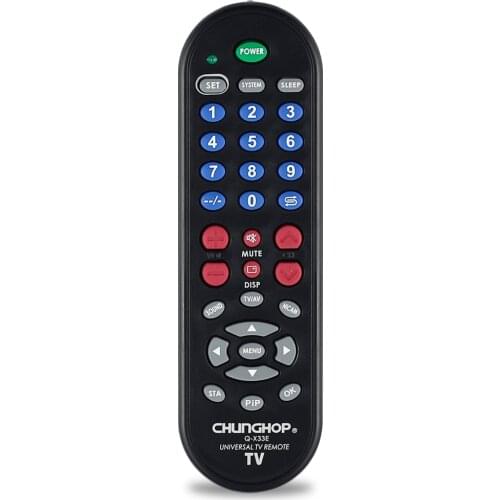 Universal TV Remote Control Controller Chunghop Q-X33E Led Lcd for samsung lg hitachi panasonic chonghong haier sony philps