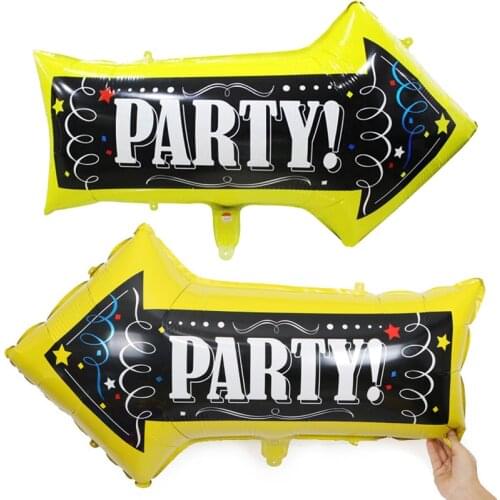 Indicating arrow aluminum foil balloon shopping mall hotel venue instruction hydrogen balloon birthday party decoration balloon